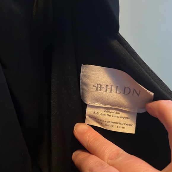 BHLDN Montreal Crepe Halter Maxi Dress | Black | NWT - Picture 6 of 6